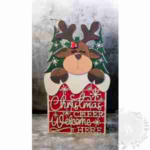 Christmas Cheer Welcome Here Sign