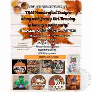 Fall and Winter Paint Party at Jersey Girl Brewing
